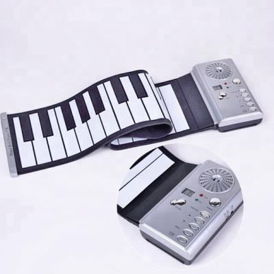 China Educational Toy 37 Keys Silicone Hand Educational Musical Instrument Roll Up Piano For Student for sale