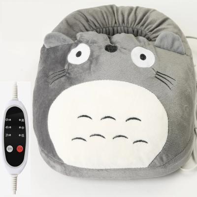 China Cartoon simple cute plug and play washable electric heated foot warmer for office and home for sale