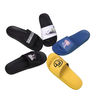 China Customized House Hotel/Club 2022 Kids Ladies Men Designer Slippers With Luxury Custom Logo PU EVA Upper Outsole for sale