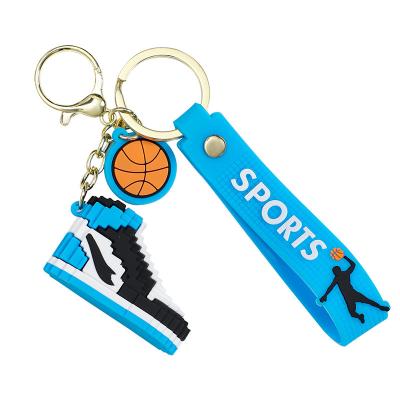 China Trend New Arrival 3D Sneakers Basketball Shoes Sports Shoe Key Chain Key Chain For Men And Women Car Bag Accessories Decoration for sale