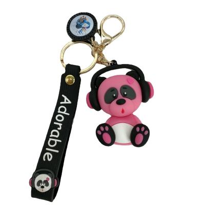 China Lovely Elephant 3D Trend Custom Key Chain Hook Bracelet Pendant Cases Bags Soft Cute Car Key Chain PVC Women Gifts Accessories for sale