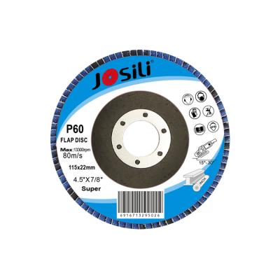 China 115*22mm Metal josili Zirconia Oxide Fin Wheel Mini Flap Disc Abrasive Grinding Wheel for sale