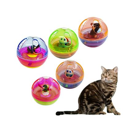 China Cat Play Chase Viable Ball Bell Interactive Cat Ball Toy Set with Safe and Non-Toxic Bell ABS Manufacturing for sale