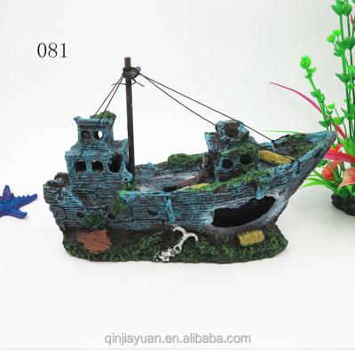 China Resin Sustainable Hollow Vessel For Fish And Shrimp Cave Home Of Aquarium Landscape Decoration for sale