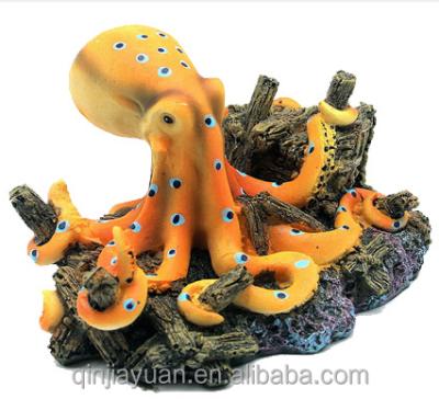 China Fish Tank Emulational Octopus Design Ornament Landscape Water Sustainable Decor for sale