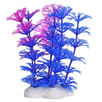 China Art Decor Artificial Aquarium Plastic Plants, Aquarium Decoration Water Green Grass Aquatic Ornament for sale