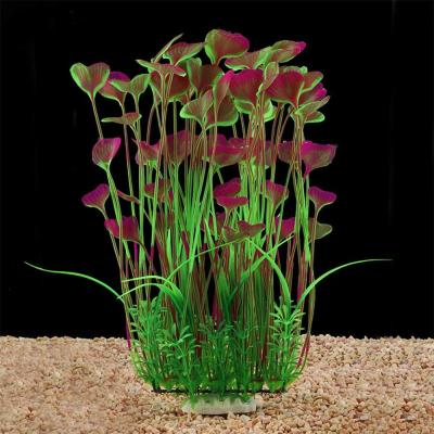 China Large Eco-Friendly Aquarium Plants Artificial Plastic Aquarium Plants Decoration Ornament Non-Toxic Safe For All Fish 15.7 Inch - 7.09 Inch Tall for sale