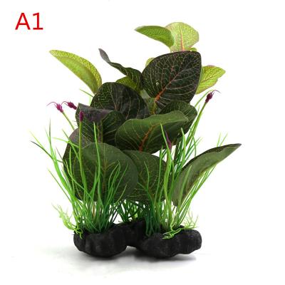 China Indoor Green Plastic Mini Greenhouse Leaves Plant Ornament For Reptiles And Amphibians for sale