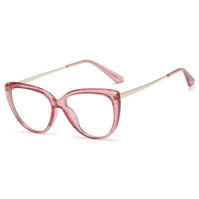 China New trend fashionable flat cat eye mirror mirror frame computer eyewear frame TR90 glass frame computer female ultra light for sale