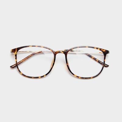 China Fashionable retro art thin flat mirror frame myopia frame myopia frame female transparent male color glass frame INS eye sight for sale