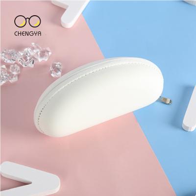 China Fashional Glass Case 2021 New Business Style Box Glasses Bag Microfiber Black Flat Single Bag Case Mirror Sun Glass Firm Soft Accessories for sale