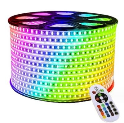 China Manual Button Switch Mode 100M Room Festival Waterproof Led Strip Lights for sale