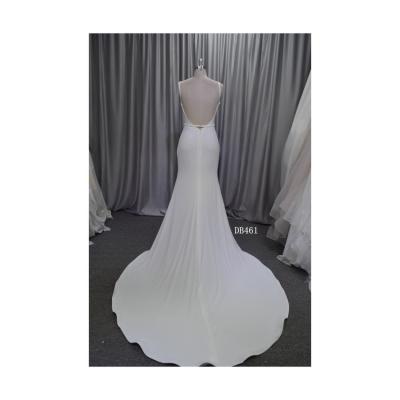 China Breathable Popular Wedding Dress Plus Size White Mermaid Wedding Dress For Women for sale