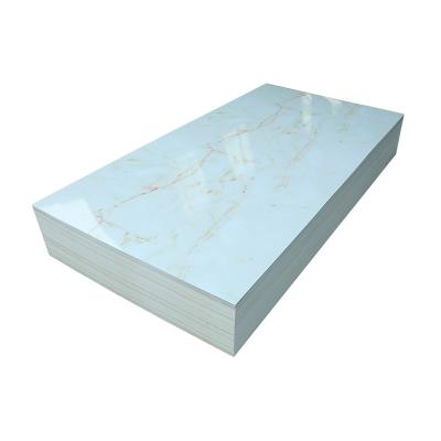 China PVC Waterproof And Fireproof Interior Decorative Wall Panel Background PVC Marble Sheet for sale