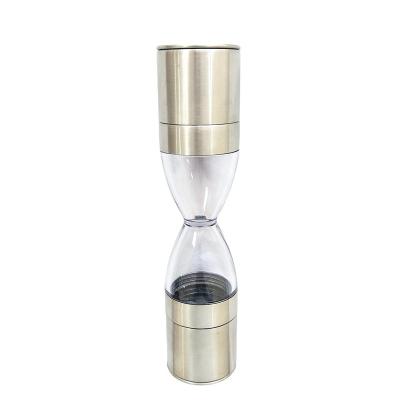 China Sustainable 2022 Hot Sale 2In1 Manual Stainless Steel Salt And Pepper Mill for sale