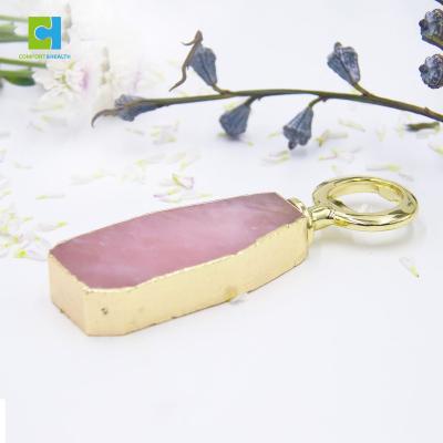 China 2022 Viable Hot Selling Luxury Bottle Opener Natural Crystal Rose Quartz Bottle Opener for sale