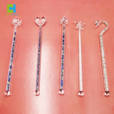 China Sustainable Custom Luxury Transparent Glass Crystal Stir Rod With Infuser Quartz for sale