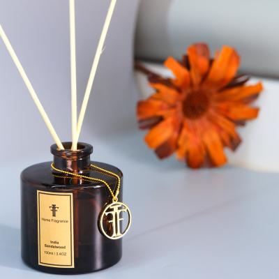 China Newest Viable Natural Perfume Reed Diffuser From Crystal Infused Different Color Glass Bottle for sale