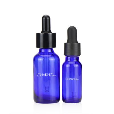 China Cosmetic 30ml 60ml 120ml Boston Blue Amber Round Essential Oil Diffuser Empty Bottle for sale