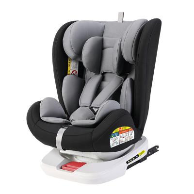 China HDPE and Polyester CEE R44/04 360 ISOFIX Rotation Adjustable Head Height Modern Child Baby Car Seat for sale