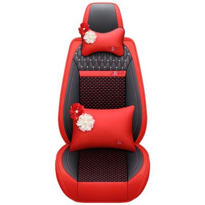 China Cute girl cute style car seat cover car canvas material luxury accessories for sale