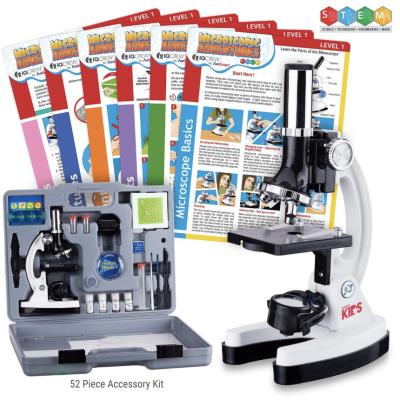 China Plastic Educational Microscope Kit 40x - 400x Junior Microscope Set CM-100 for sale