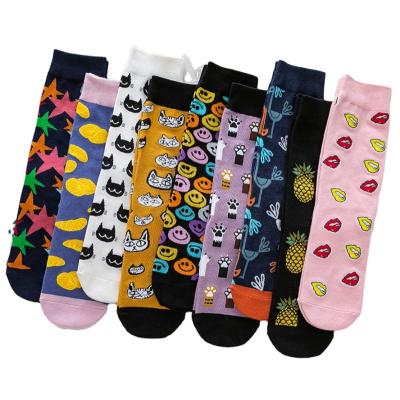 China QUICK DRY Low Hip Hop Fashion Personality Cartoon Medium Street Sports Trend Socks for sale