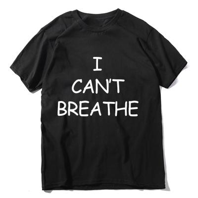 China George Floyd Breathable Black Lives Matter Dropshipping Shirt I Can't Breath T-Shirt for sale