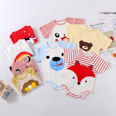 China 100% Cotton Baby Clothes Wholesale Organic Custom Baby Romper Canvas Unisex Baby Rompers for sale