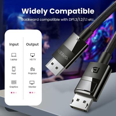 China UGREEN COMPUTER Displayport Cable 8K DP1.4 4K144Hz Video-Audio Cable For TV Box PC Laptop Monitor Video Game DP Cable Display Port for sale