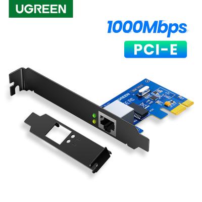 China UGREEN PCIE Ethernet Adapter 1000Mbps 5Gbps PCIe Expansion Card RJ45 Desktop LAN for Desktop PC Motherboards Windows Network Card for sale