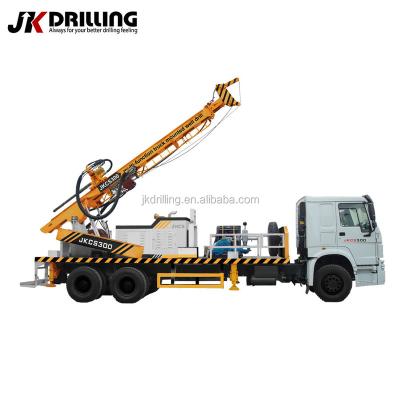 China Construction worksÂ   JK Drilling JKCS300 Truck Mounted DTH Deep Hole Auger Well Drilling Equipment for sale