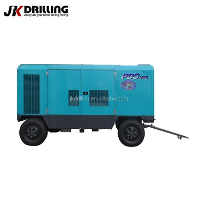 China Lubricated 2022 JK Drilling PDS Portable Rotary Screw Air Compressor Dispenser for sale