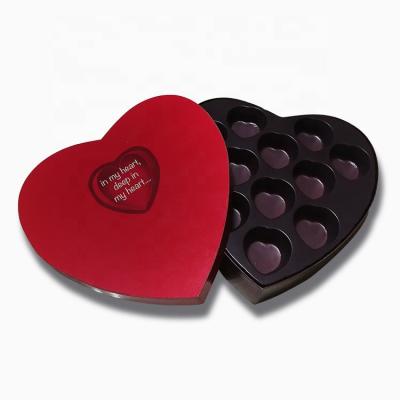 China Recyclable Heart Shaped Plastic Blister Wrapper Wholesale Recyclable Blister Chocolate Candy Wrapper Plastic Blister Wrapper for sale