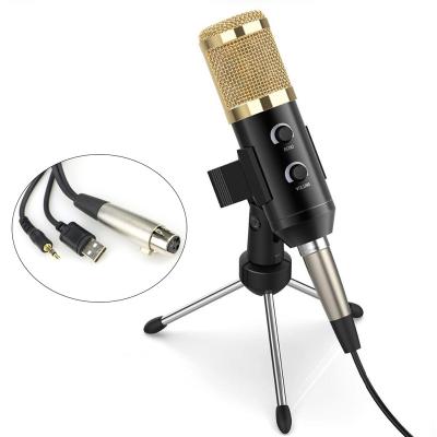 China USB Microphone KLW Distinctive Cardioid Polar Pattern Mic Stand Sensitive Durable and High Quality USB Microphone Plug and Play for PC and Laptop for sale