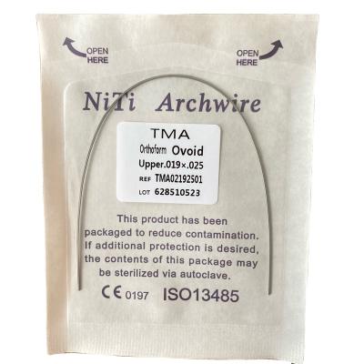 China Dentist/Orthodontic Dental TMA Niti Stainless Steel Orthodontic Archwire/arch Wire Square/Oviod/Natural/Damon/Standard for sale