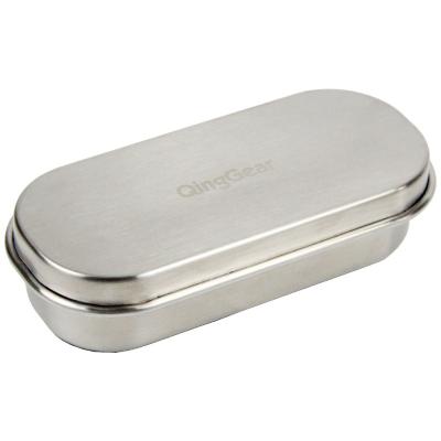 China cute 304 stainless steel small 304 stainless steel storage box with lid food snack nut sauce container for sale