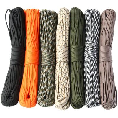 China 100 Feet 31 Meter Nylon Outdoor Camping Rope Lanyard 7 Strand Type S0015 for sale