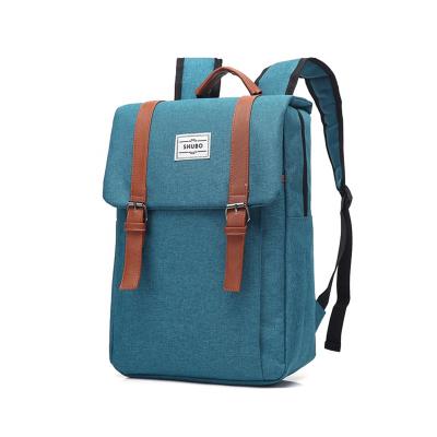 China Teenager Waterproof Unisex Vintage School Canvas Outdoor Custom Backpack for sale