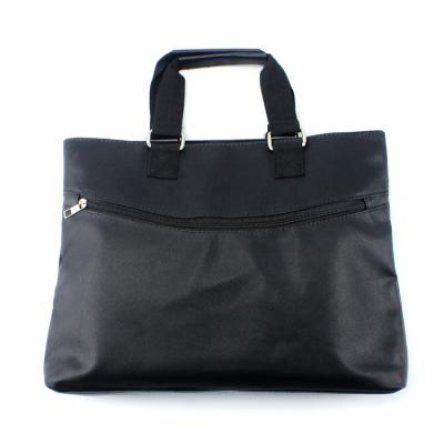 China Office Deals Black Leather Office Men Conference Soft PU Briefcase for sale