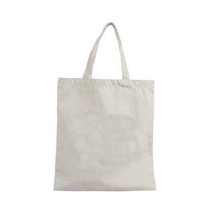 China Eco-friendly White Cotton Canvas Custom Logo Promotion Tote Shopping Bag for sale