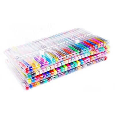 China Normal School Art Student 100 Color Set Glitter Gel Paint Pen for sale