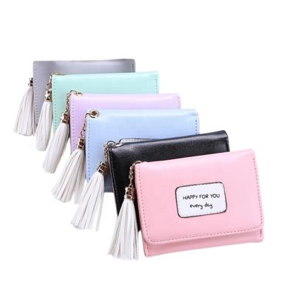 China Custom Waterproof Tassel Designer Coin Women Coin Purse Wallet for sale