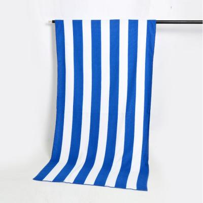 China Microfiber QUICK DRY Striped Zipper Beach Towels Luxury Rectangle Beach Towel for sale