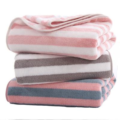 China Velvet Child Safe Coral Towel Set Bathroom Absorbent Thick Towel Gift High Quality Towel for sale