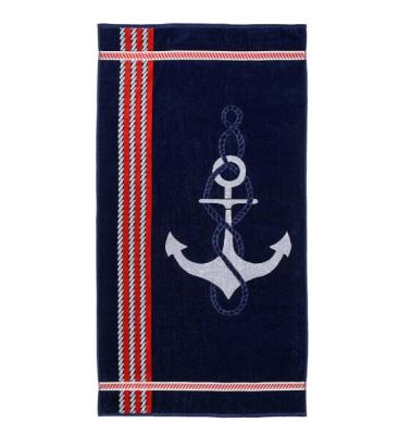 China Simple Style QUICK DRY Blue Printing Wholesale Anime Microfiber Chat Dyed Beach Towel for sale