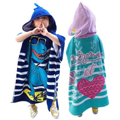 China Wholesale Custom Kids Beach Towel Hooded Soft Skin Safe For Kids for sale