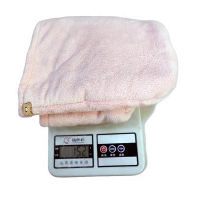 China Magic Hair Wrap Hair Towel Cap Double Layer Quick Drying Absorbent Shower Hat Child Safe Towel Cap for sale