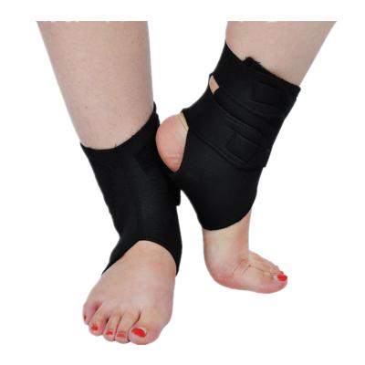 China Good Tourmaline Adjustable Comfy Elastic Pain Relief Neoprene Self-Heating Ankle Brace Support for sale