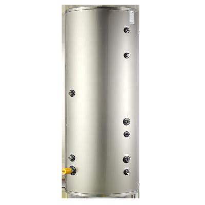 China Hotel 500L Domestic Stainless Steel SUS304/SUS316L/DSS2205 Hot Water Tank With Coil Heater Exchanger for sale